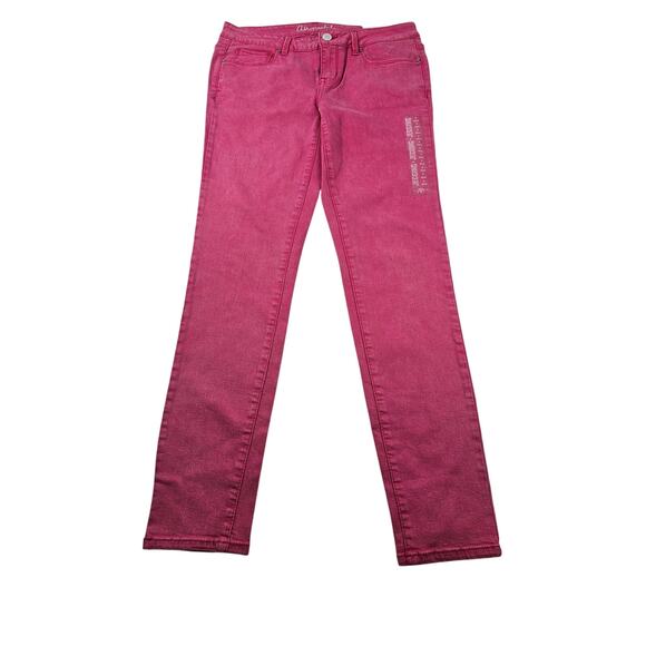 NWT Lola jegging size 8 barbie pink mid rise stretch jeans casual flirty chic - Picture 3 of 8